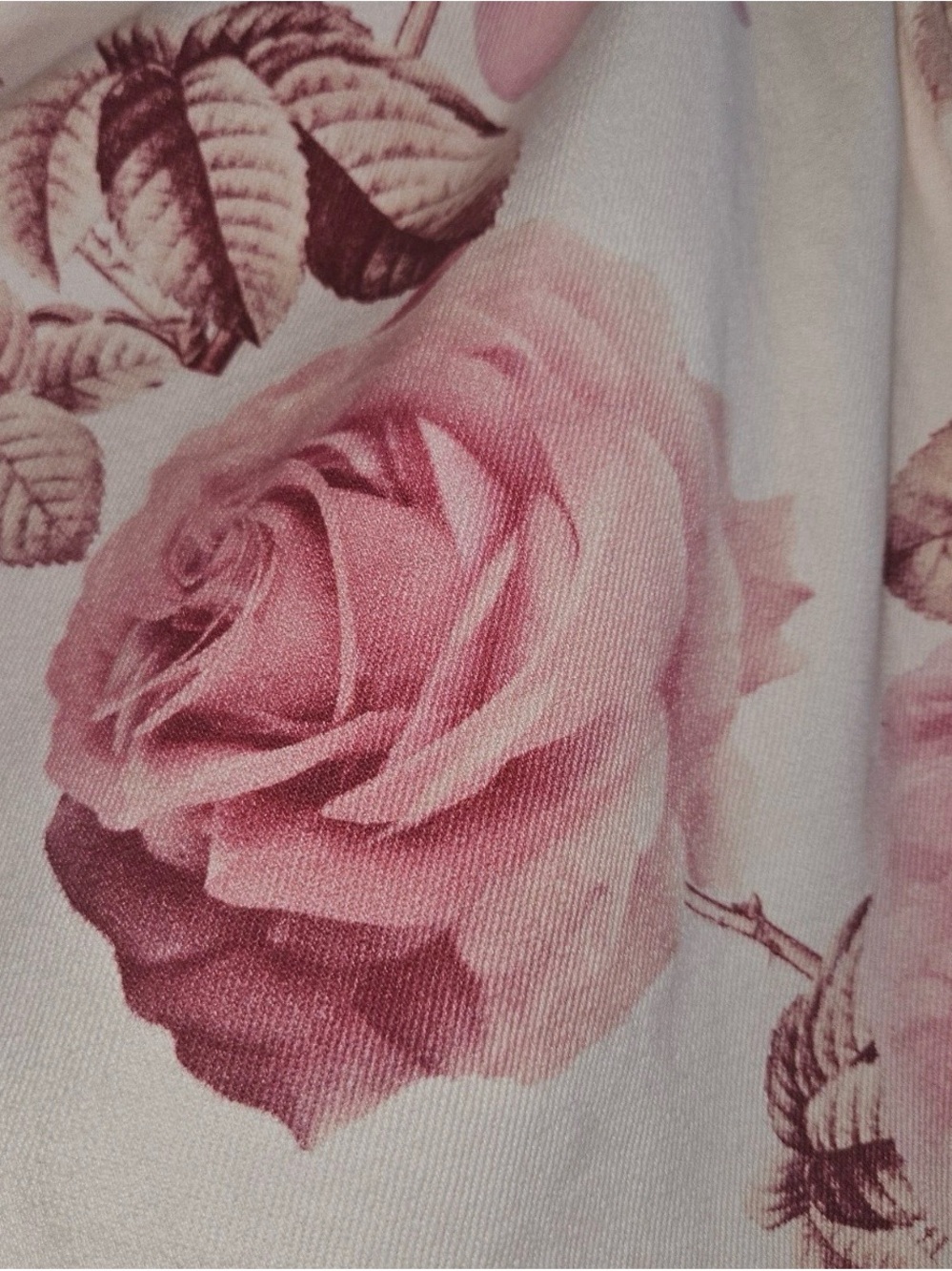 ASOS LUXE Denim Corset Garden Dress Shabby Chic Feminine Pink Roses Party 12 - Picture 13 of 14